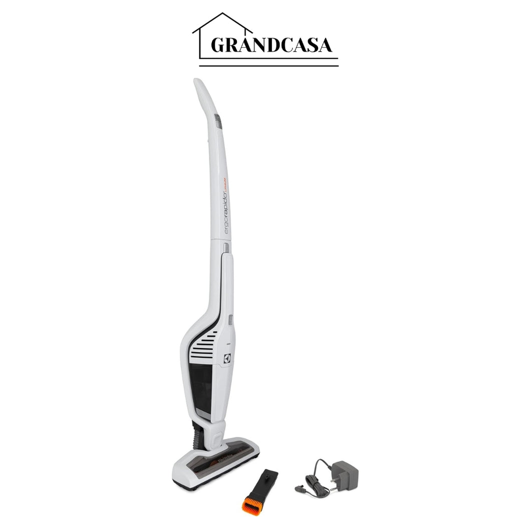 Aspirador de Pó vertical bateria Ergorapido 2 em 1 Electrolux 21min 2 velocidades capacidade 460Ml ERG21 Bivolt Branco