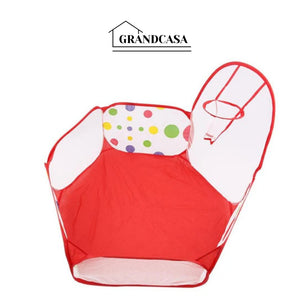 Piscina de Bolinhas com Cesta de Basquete