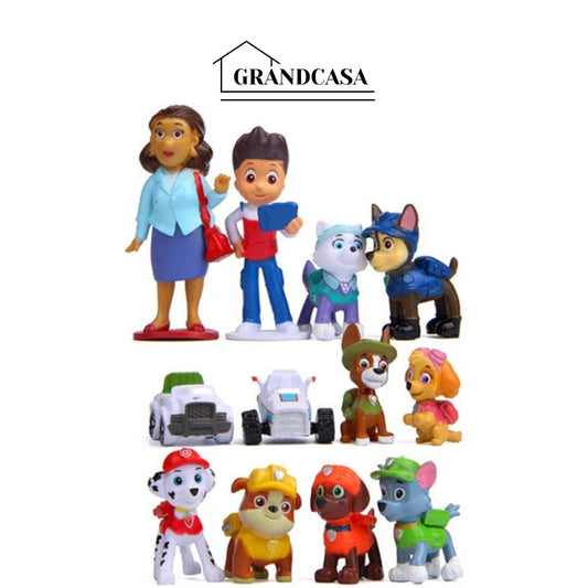Kit Bonecos Patrulha Canina - 12 Unidades