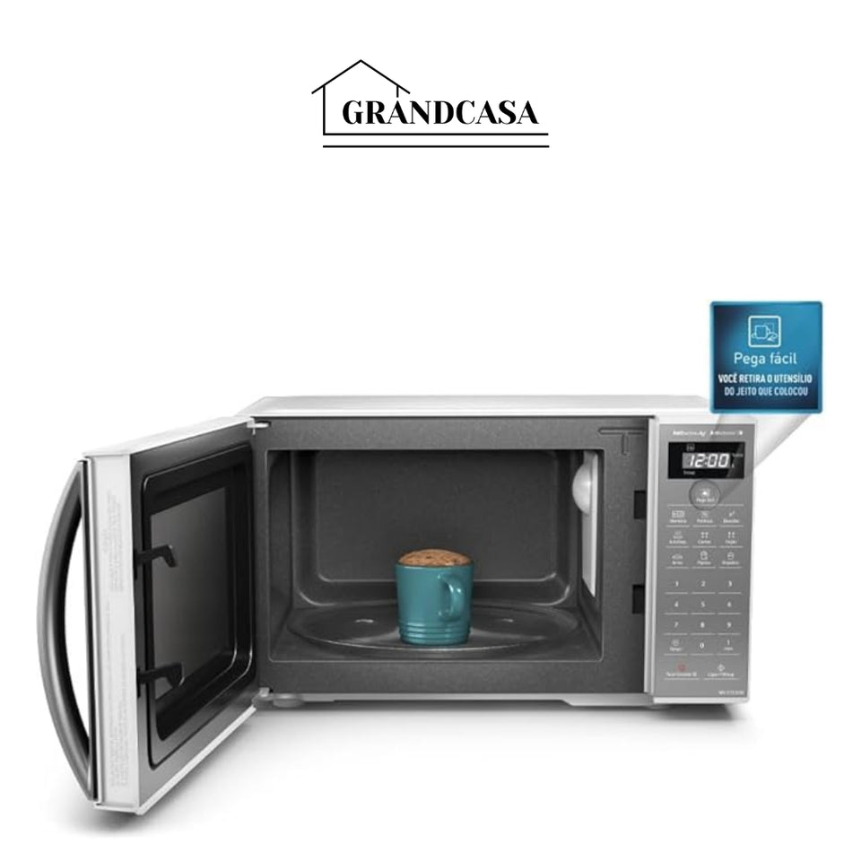 Panasonic Micro-ondas 21L Branco Espelhado