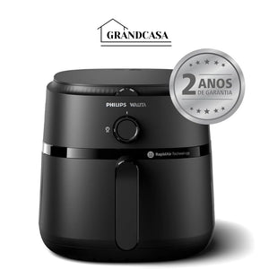 Fritadeira Airfryer Série 1000 XL, Philips Walita, 6,2 litros, Tecnologia RapidAir, Preta, 2 anos de garantia