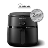 Fritadeira Airfryer Série 1000 XL, Philips Walita, 6,2 litros, Tecnologia RapidAir, Preta, 2 anos de garantia