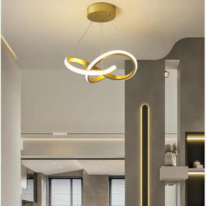 Luminária De Teto Pendente Led Moderna Lustre (28cmx28cmx5cm)