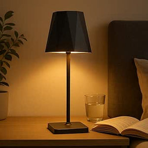 Abajur Luminária Led Mesa Touch Recarregável Sem Fio 3 Níveis de Luz Portátil