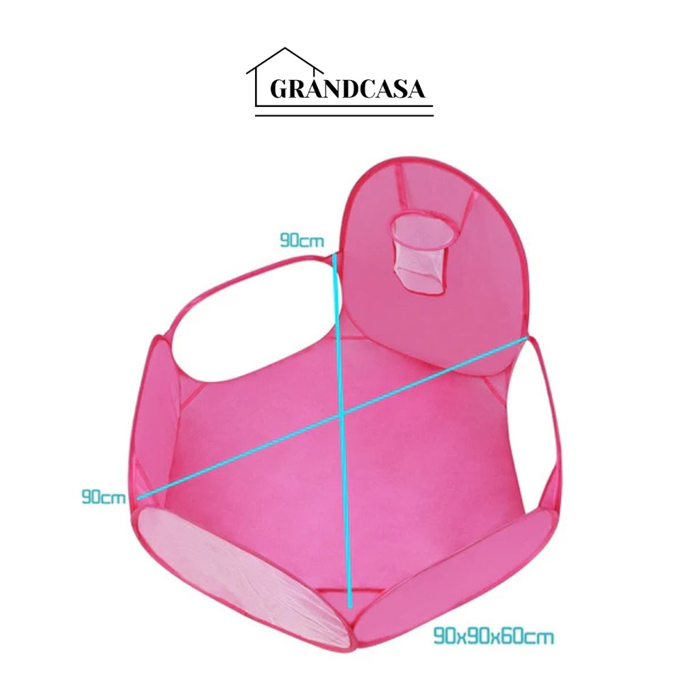 Piscina de Bolinhas com Cesta de Basquete