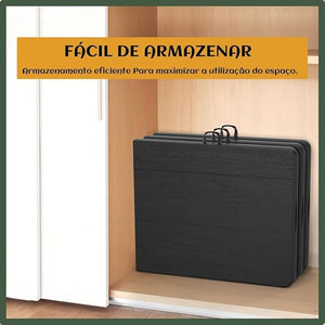 Mesa Dobrável Vira Maleta Com Alça Portátil 1.80m