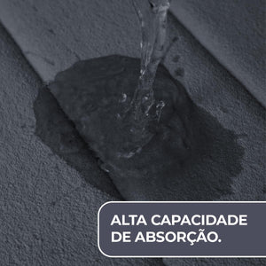 Decolab Tapete Extra Absorvente Banheiro Super Soft | Kit Tapete Banheiro Box ou Banheira Completo | Jogo Tapetes Para Banheiro Multiuso (Cinza-escuro, 3 Peças)