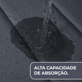 Decolab Tapete Extra Absorvente Banheiro Super Soft | Kit Tapete Banheiro Box ou Banheira Completo | Jogo Tapetes Para Banheiro Multiuso (Cinza-escuro, 3 Peças)