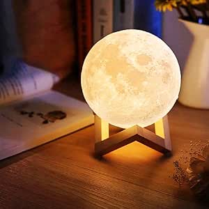 Interpontes Luminária Lua Cheia 12cm 3D