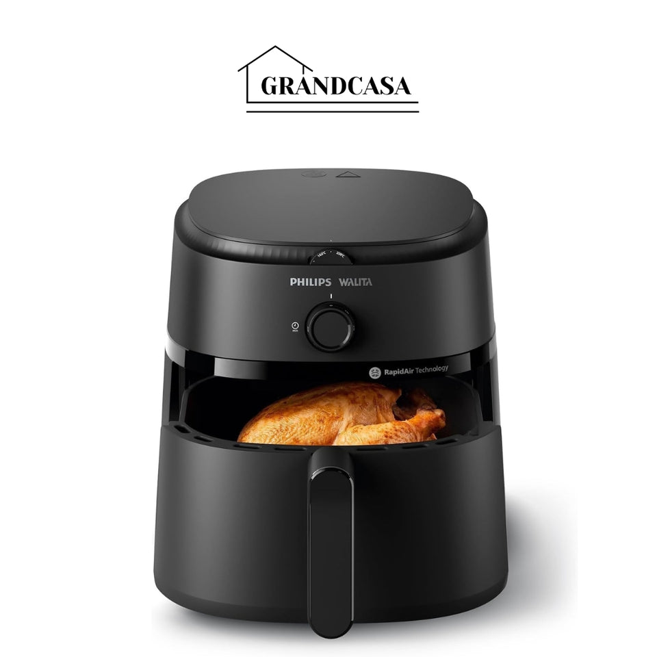 Fritadeira Airfryer Série 1000 XL, Philips Walita, 6,2 litros, Tecnologia RapidAir, Preta, 2 anos de garantia